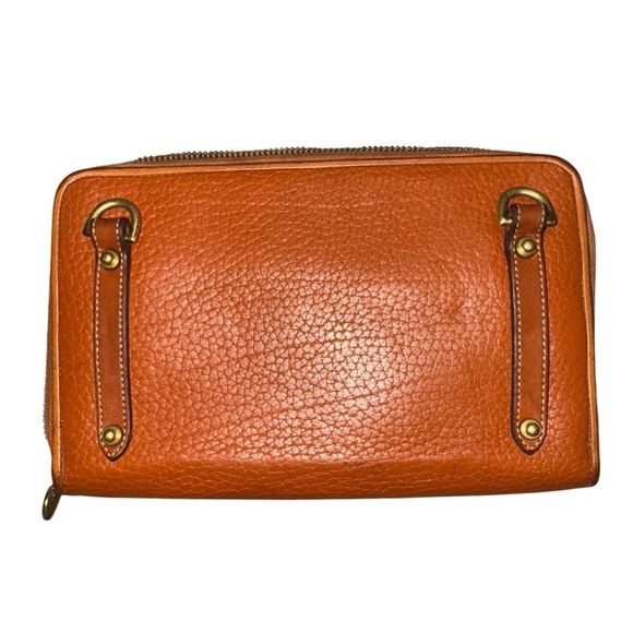 Rare Vintage 1980s Dooney & Bourke All Weather Leather Tan Crossbody Purse - Picture 12 of 16